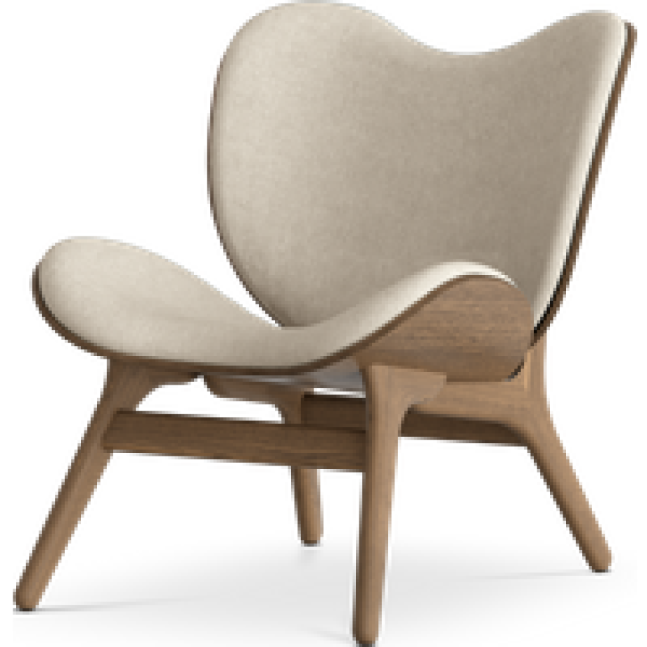 A Conversation Piece houten fauteuil donker eiken - White Sands afbeelding 