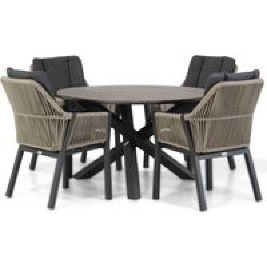 Lifestyle Verona/Ancona 125 cm dining tuinset 5-delig afbeelding 1