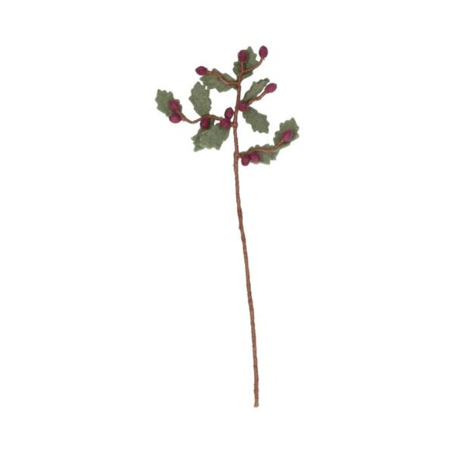 Tak paarse besjes, vilt, 37 cm afbeelding 1