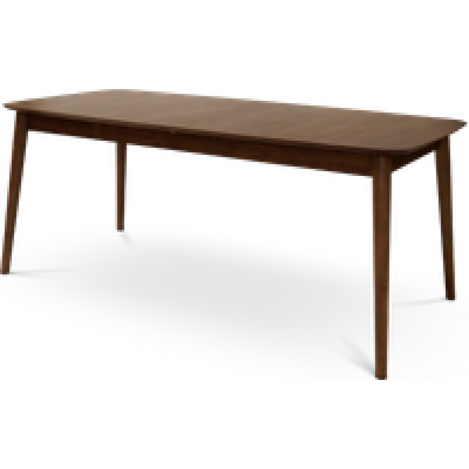 Victor uitschuifbare houten eettafel walnoot - 180 tot 219 x 90 cm afbeelding 1