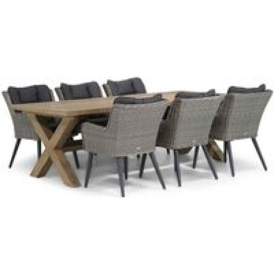 Garden Collections Boston/Oregon 240 cm dining tuinset 7-delig afbeelding 1