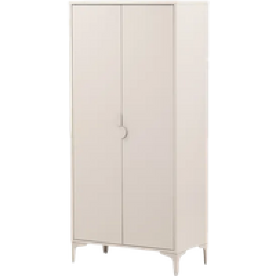 Raf metalen kledingkast beige - 183 x 85 cm afbeelding 1