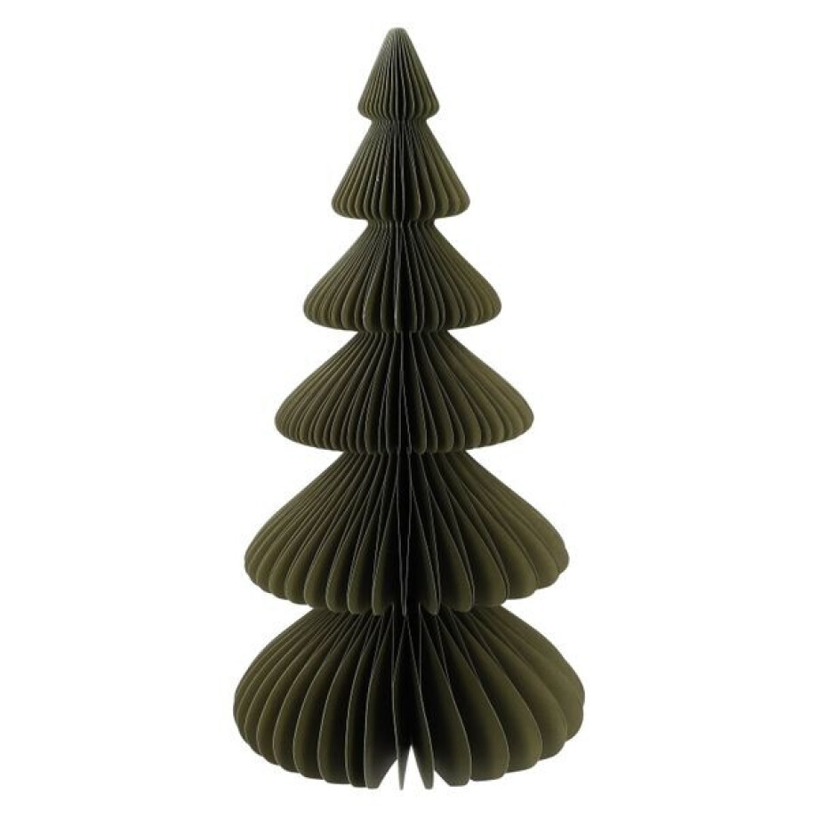 Kerstboom uitvouwbaar, papier, groot, mosgroen, 30 cm afbeelding 1