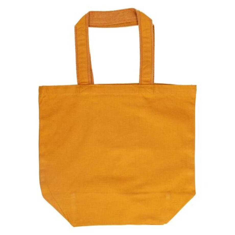 Shopper, bio-katoen, honinggeel, 45 x 37 x 19 cm Shopper, bio-katoen, honinggeel, 45 x 37 x 19 cm afbeelding 1