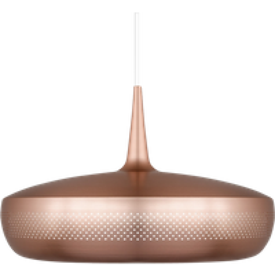 Clava Dine hanglamp brushed copper - met koordset wit - Ø 43 cm afbeelding 1