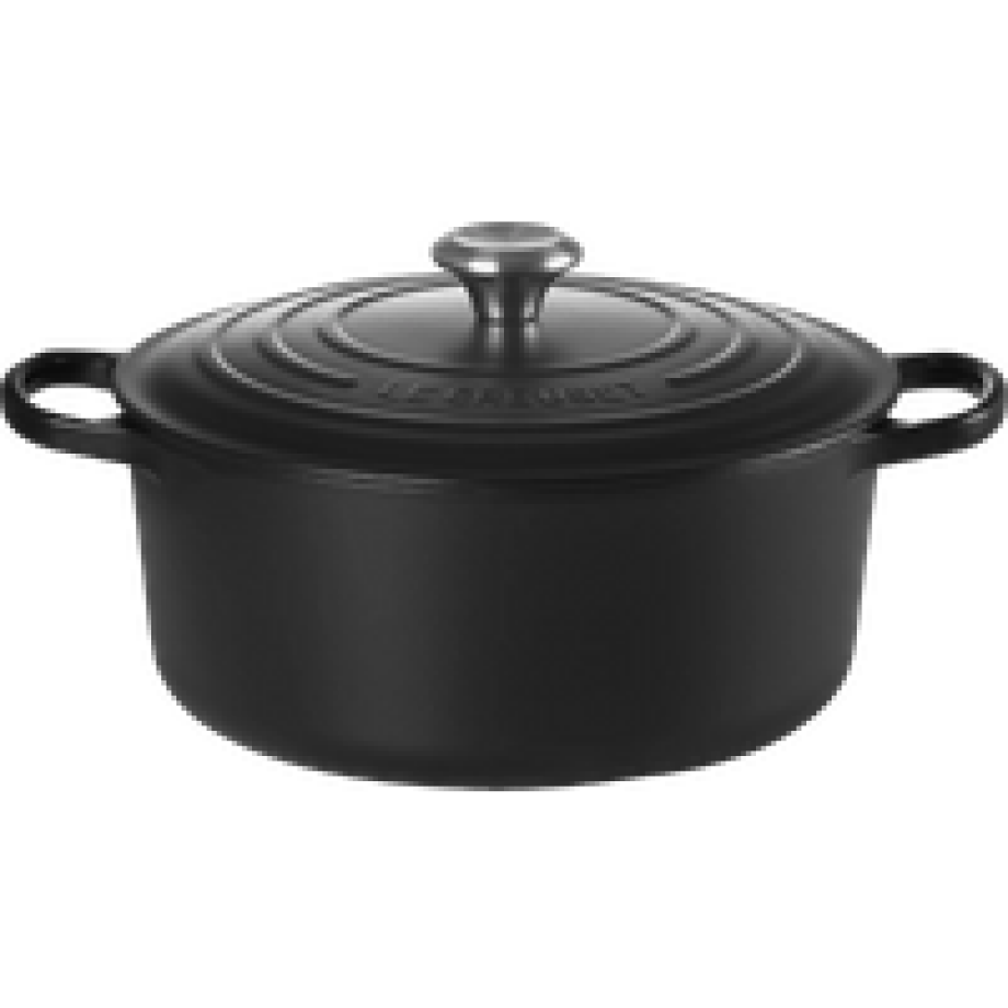 Le Creuset Signature Ronde Braadpan 28 cm Mat Zwart afbeelding 