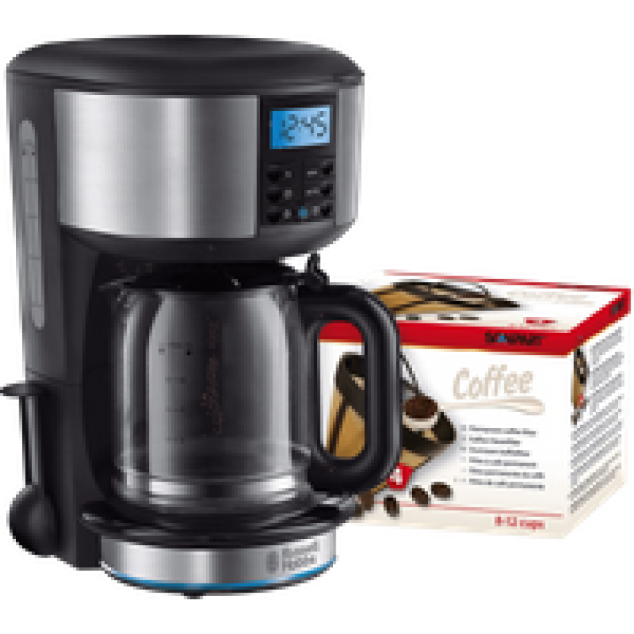 Russell Hobbs Buckingham Zilver Koffiezetapparaat +  Scanpart Permanent Filter afbeelding 