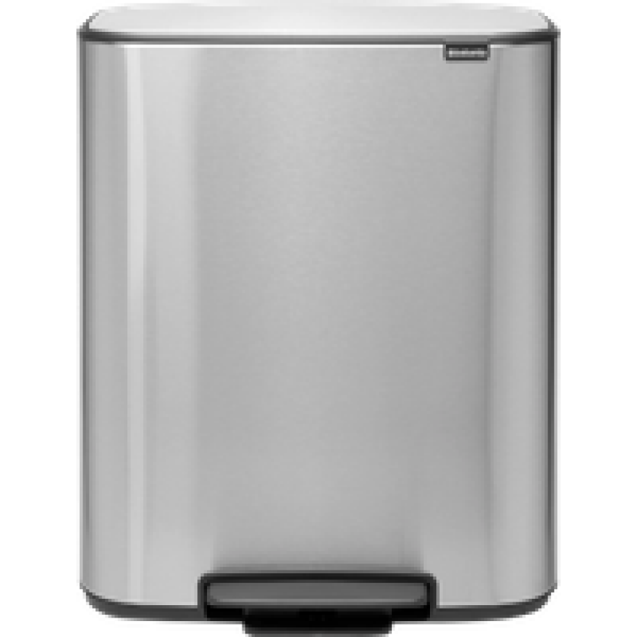 Brabantia Bo Pedal Bin 2 x 30 Liter Rvs Fingerprint Proof afbeelding 