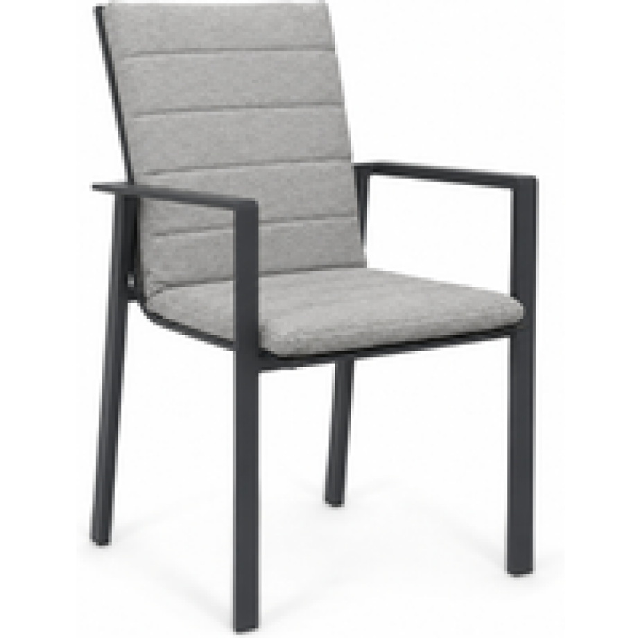 Lifestyle Timo dining tuinstoel antraciet/earth Lifestyle Timo dining tuinstoel antraciet/earth afbeelding 1