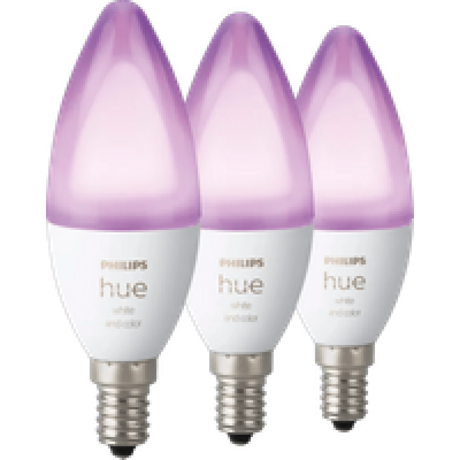 Philips Hue Kaarslamp White and Color E14 3-pack afbeelding 