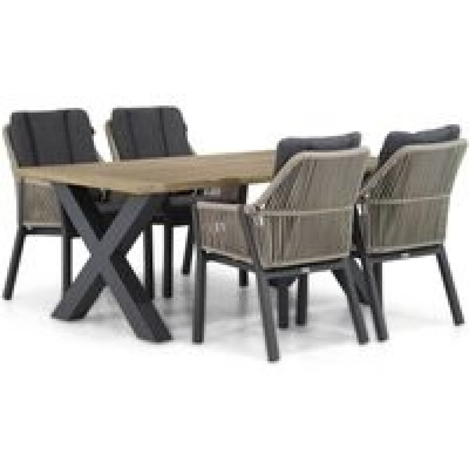 Lifestyle Verona/Cardiff 180 cm dining tuinset 5-delig afbeelding 1