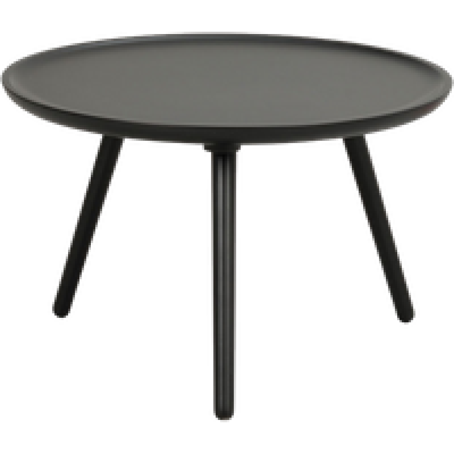 Daisy houten salontafel zwart - Ø 55 cm afbeelding 1