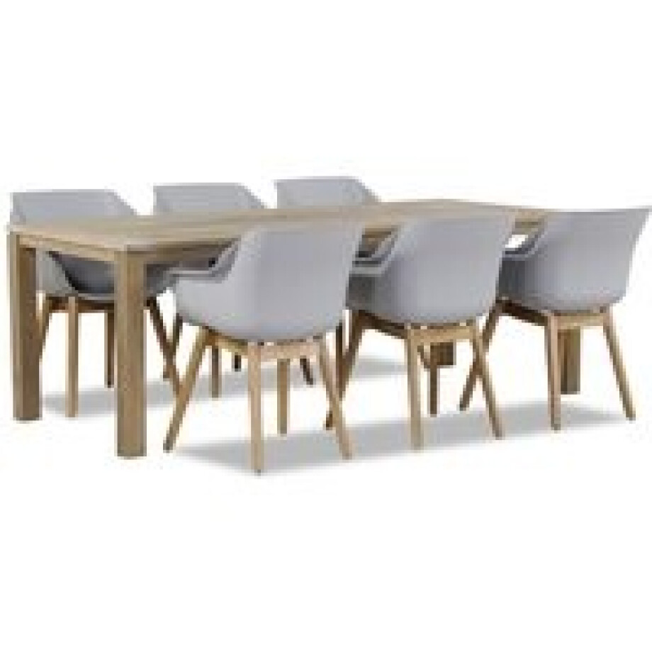 Hartman Sophie teak/Bristol 220 cm dining tuinset 7-delig Hartman Sophie teak/Bristol 220 cm dining tuinset 7-delig afbeelding 1