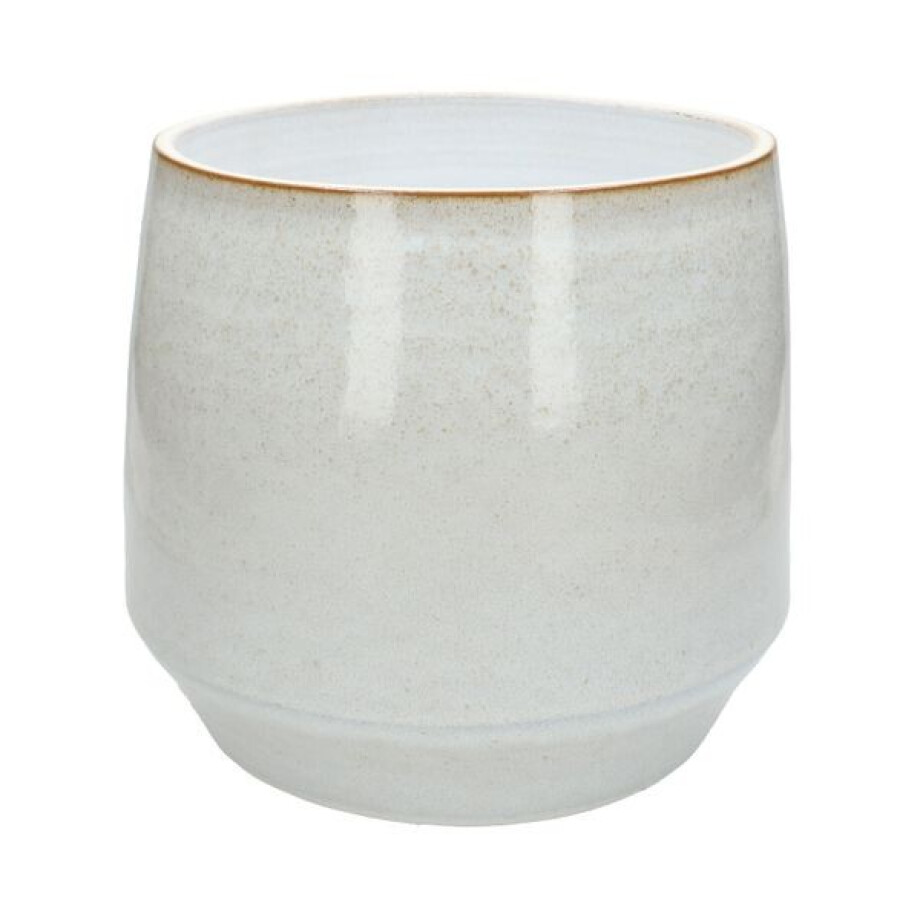 Bloempot, steengoed, wit, Ø 26 cm Bloempot, steengoed, wit, Ø 26 cm afbeelding 1