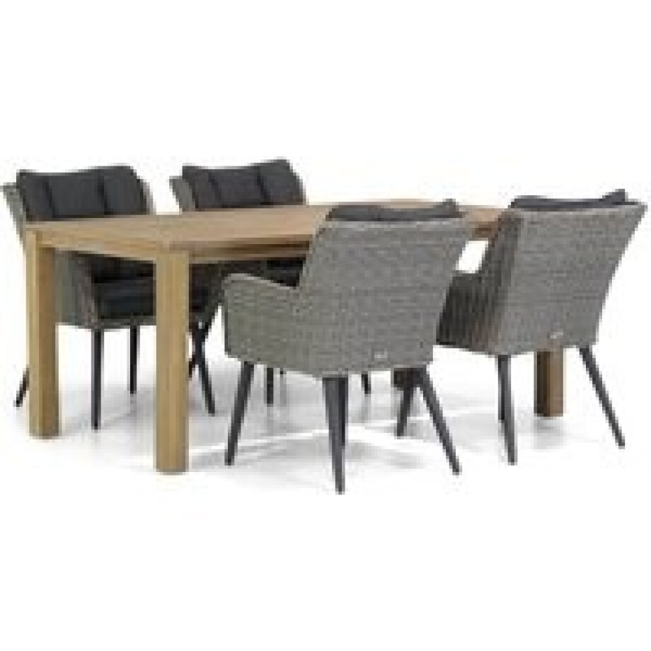 Garden Collections Boston/Bristol 180 cm dining tuinset 5-delig Garden Collections Boston/Bristol 180 cm dining tuinset 5-delig afbeelding 1