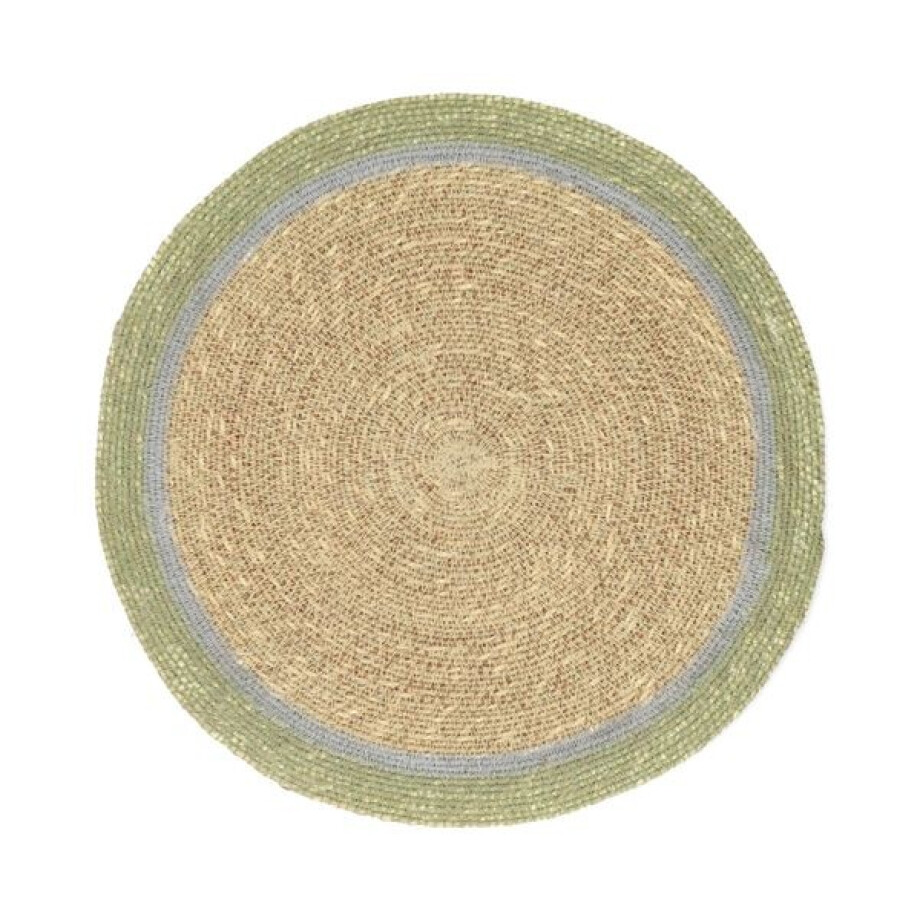 Placemat naturel, zeegras, groen, Ø38 cm Placemat naturel, zeegras, groen, Ø38 cm afbeelding 1