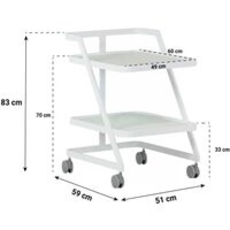 Lifestyle Carello serveerwagen Lifestyle Carello serveerwagen afbeelding 1