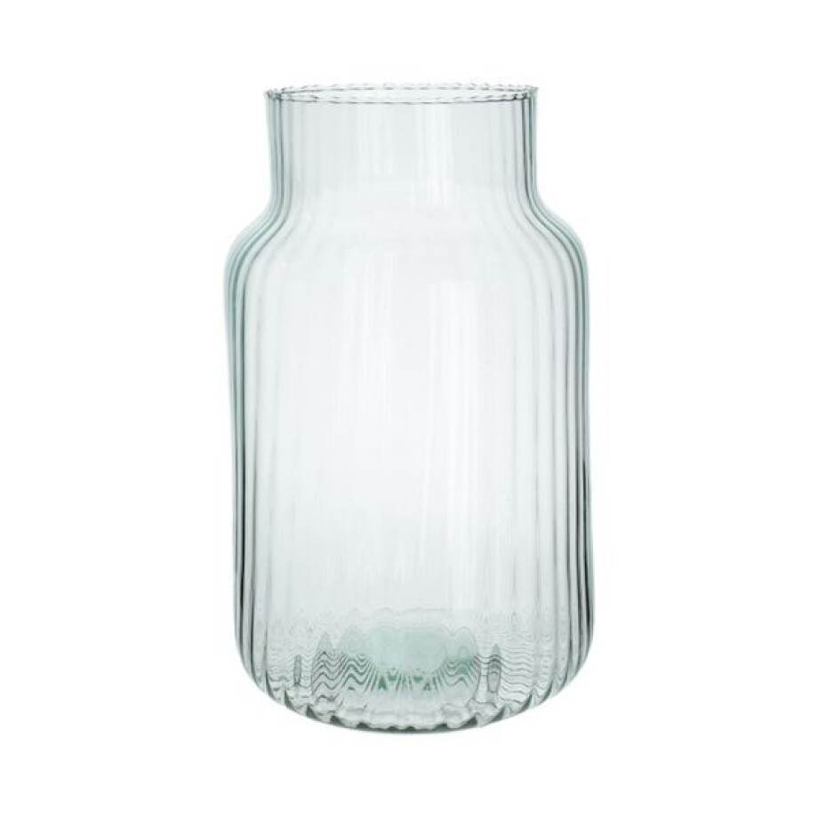 Vaas, gerecycled glas, transparant, Ø19 cm afbeelding 