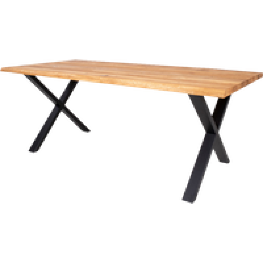 Fendi eikenhouten eettafel naturel - 200 x 95 cm afbeelding 1