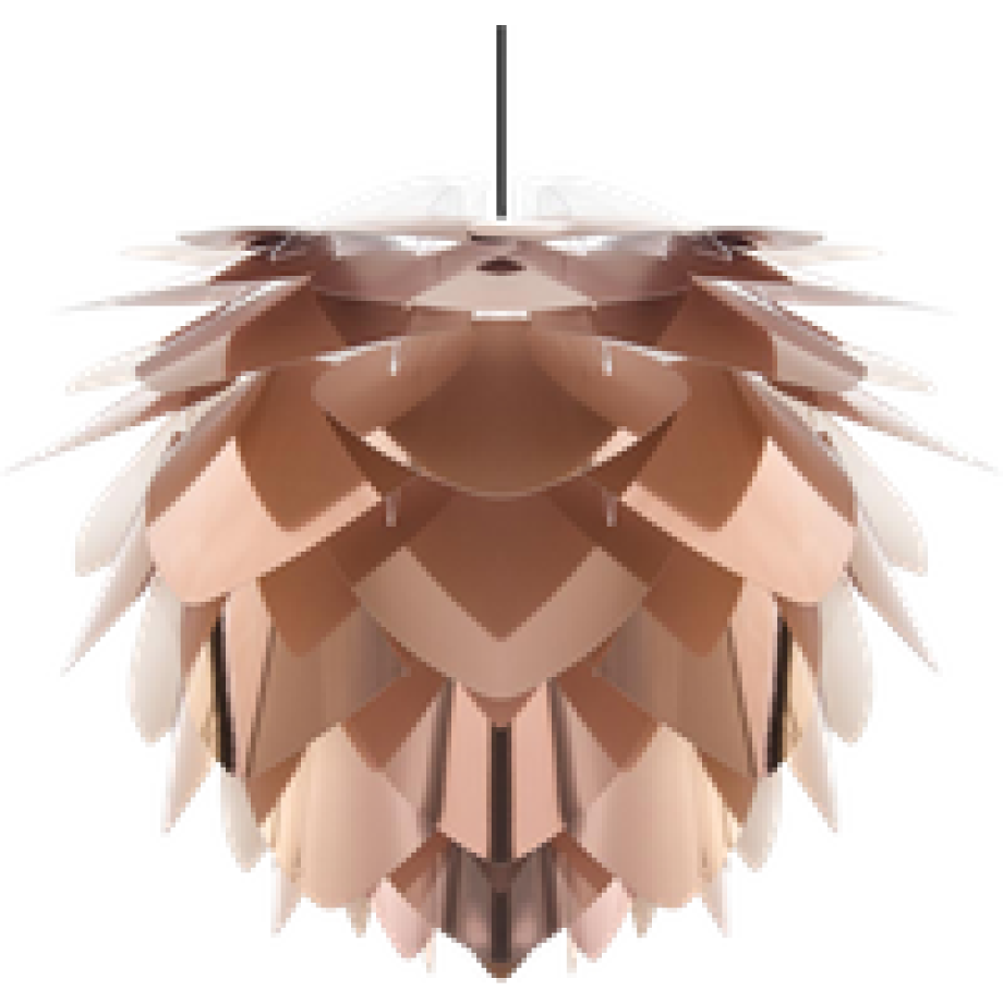 Silvia Medium hanglamp copper - met koordset zwart - Ø 50 cm afbeelding 