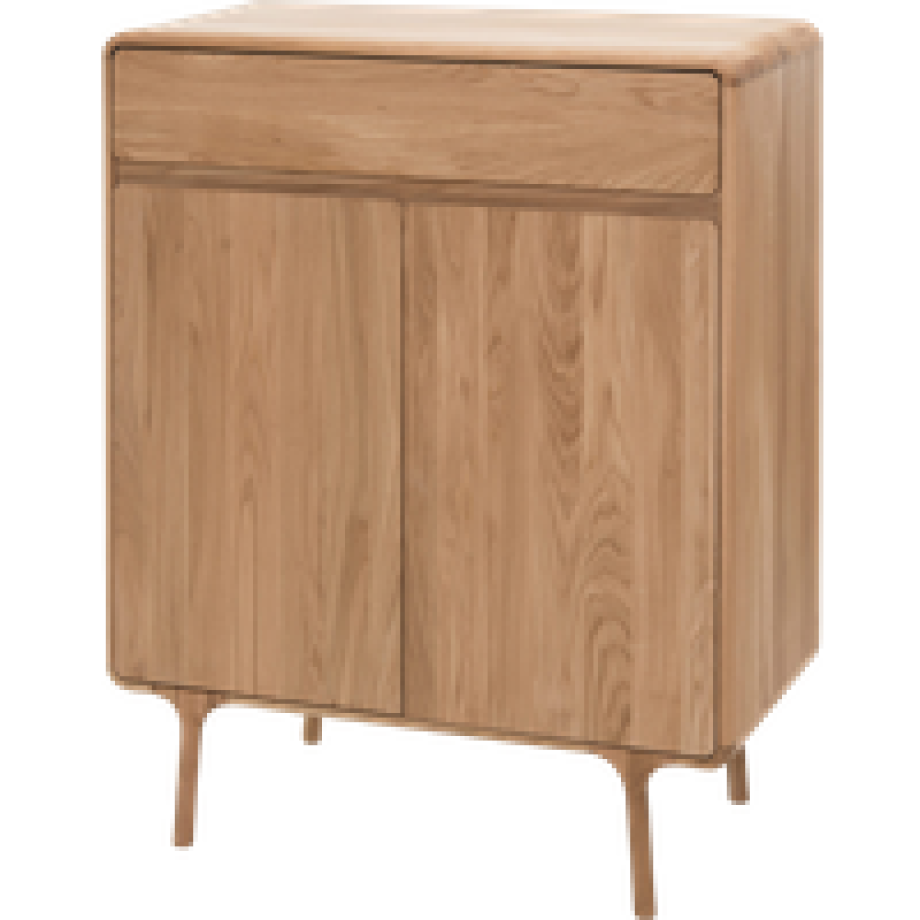 Fawn cabinet houten opbergkast naturel - 90 x 110 cm afbeelding 1