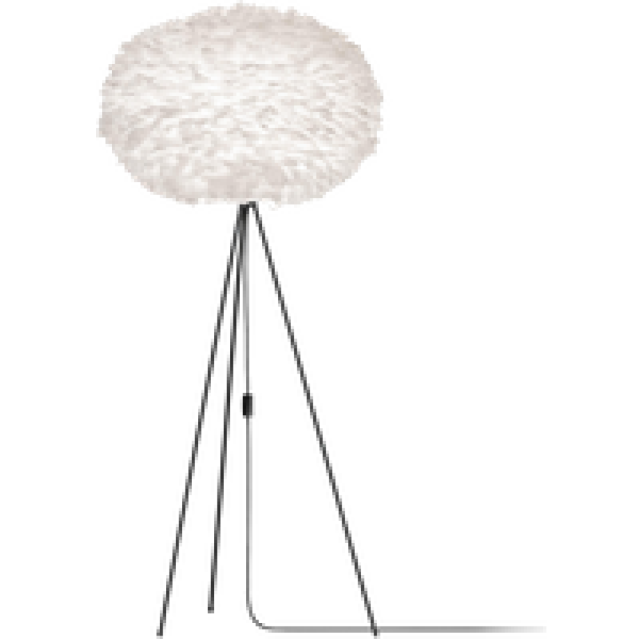 Eos X-large vloerlamp white - met tripod zwart - Ø 75 cm afbeelding 1