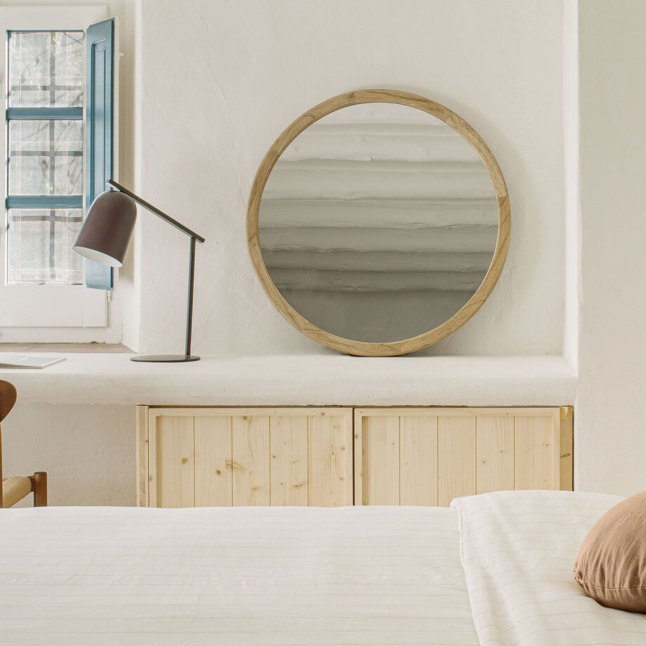 Kave Home Ronde Spiegel 'Alum' 80cm afbeelding 1