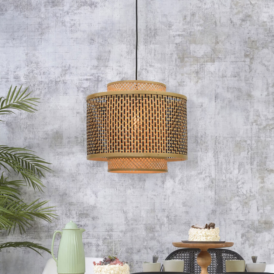 GOOD&MOJO Hanglamp 'Bhutan' Small, Bamboe, kleur Naturel GOOD&MOJO Hanglamp 'Bhutan' Small, Bamboe, kleur Naturel afbeelding