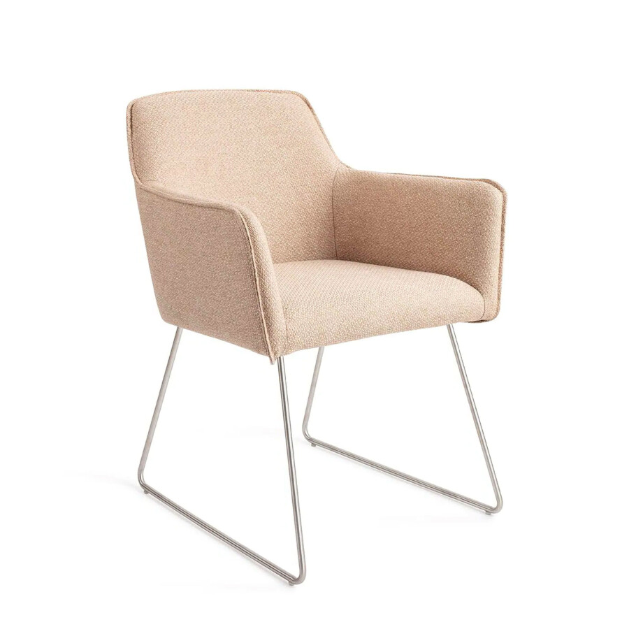 Jesper Home Eetkamerstoel 'Hofu' Slide Steel, kleur Wild Walnut Jesper Home Eetkamerstoel 'Hofu' Slide Steel, kleur Wild Walnut afbeelding 1