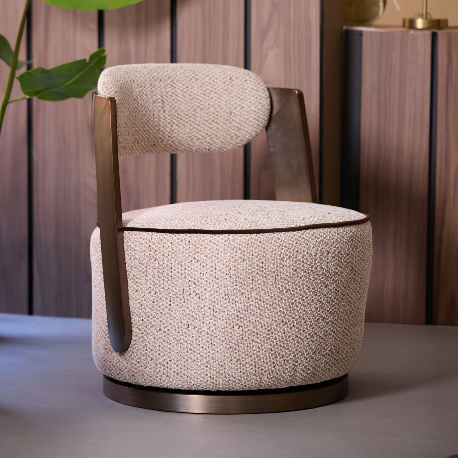 Light & Living Fauteuil 'Kemena' kleur Crème afbeelding 1