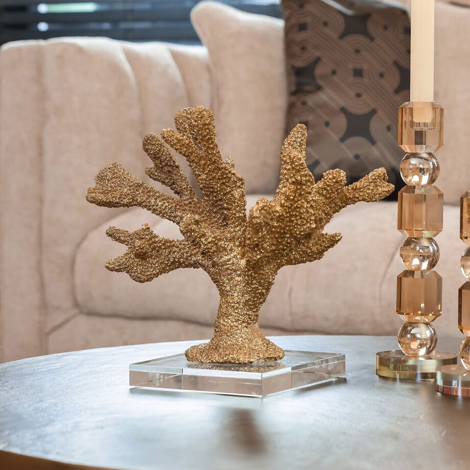 Richmond Faux Koraal 'Mette' kleur Goud Richmond Faux Koraal 'Mette' kleur Goud afbeelding