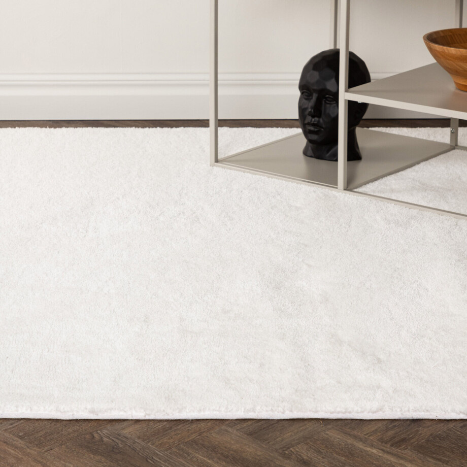 Nohr Vloerkleed 'Les' 250 x 350cm, kleur Wit Nohr Vloerkleed 'Les' 250 x 350cm, kleur Wit afbeelding 1