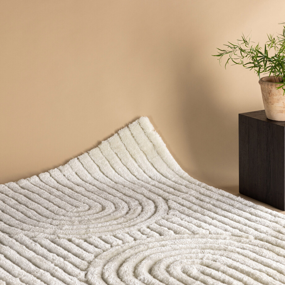 Nohr Vloerkleed 'Larie' 160 x 230cm, kleur Off White afbeelding 1