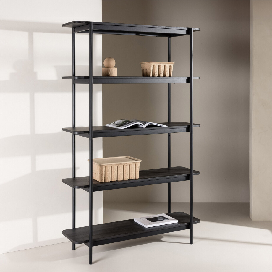 Nohr Wandrek 'Lanie' 190 x 120cm, kleur Zwart Nohr Wandrek 'Lanie' 190 x 120cm, kleur Zwart afbeelding 1