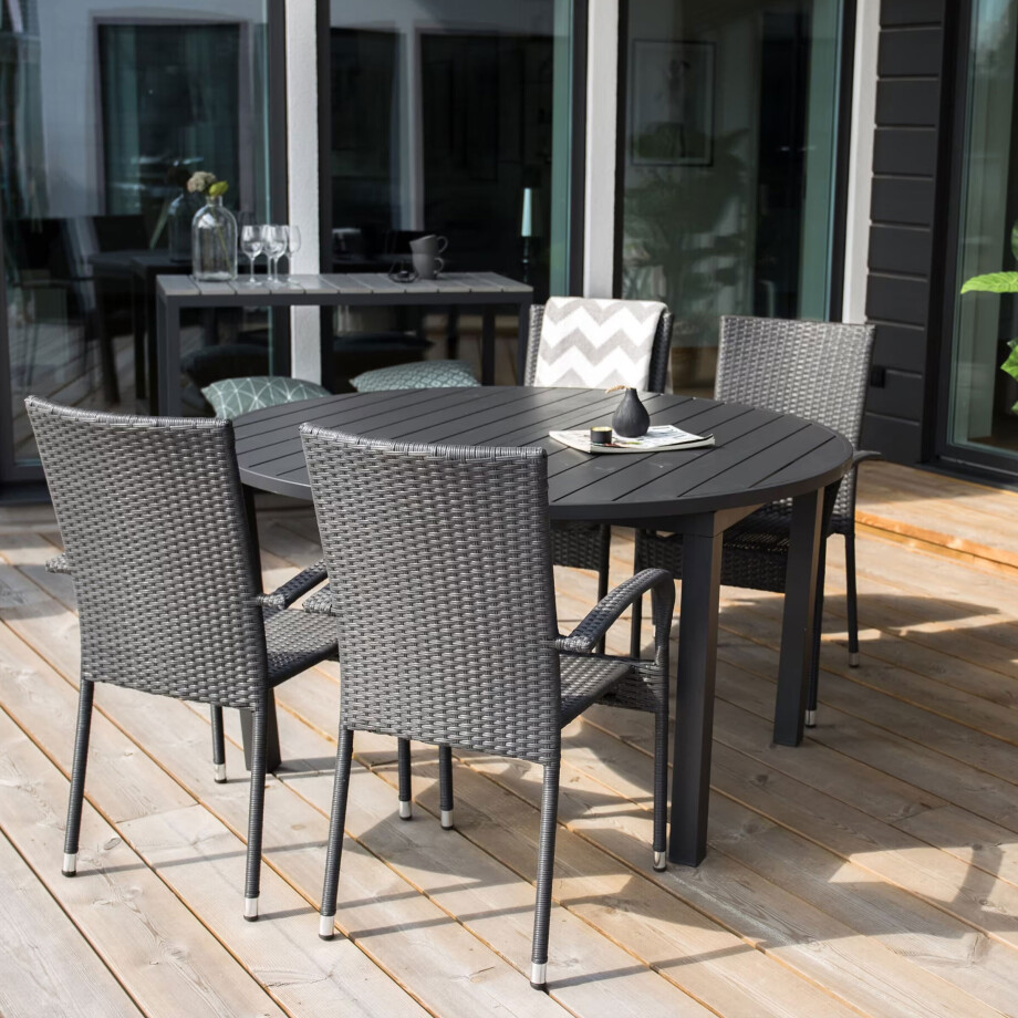 Nohr Ronde Tuintafel 'Tion' 140/190 x 140cm afbeelding 1
