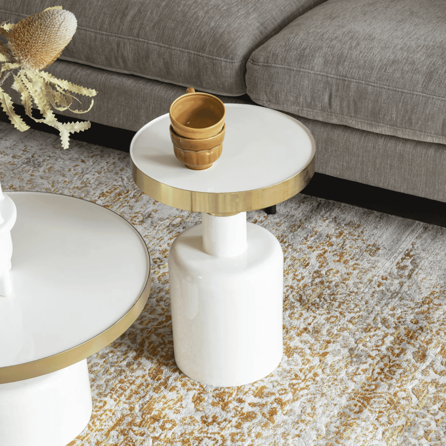 Zuiver Ronde Bijzettafel 'Glam' 36cm afbeelding 1