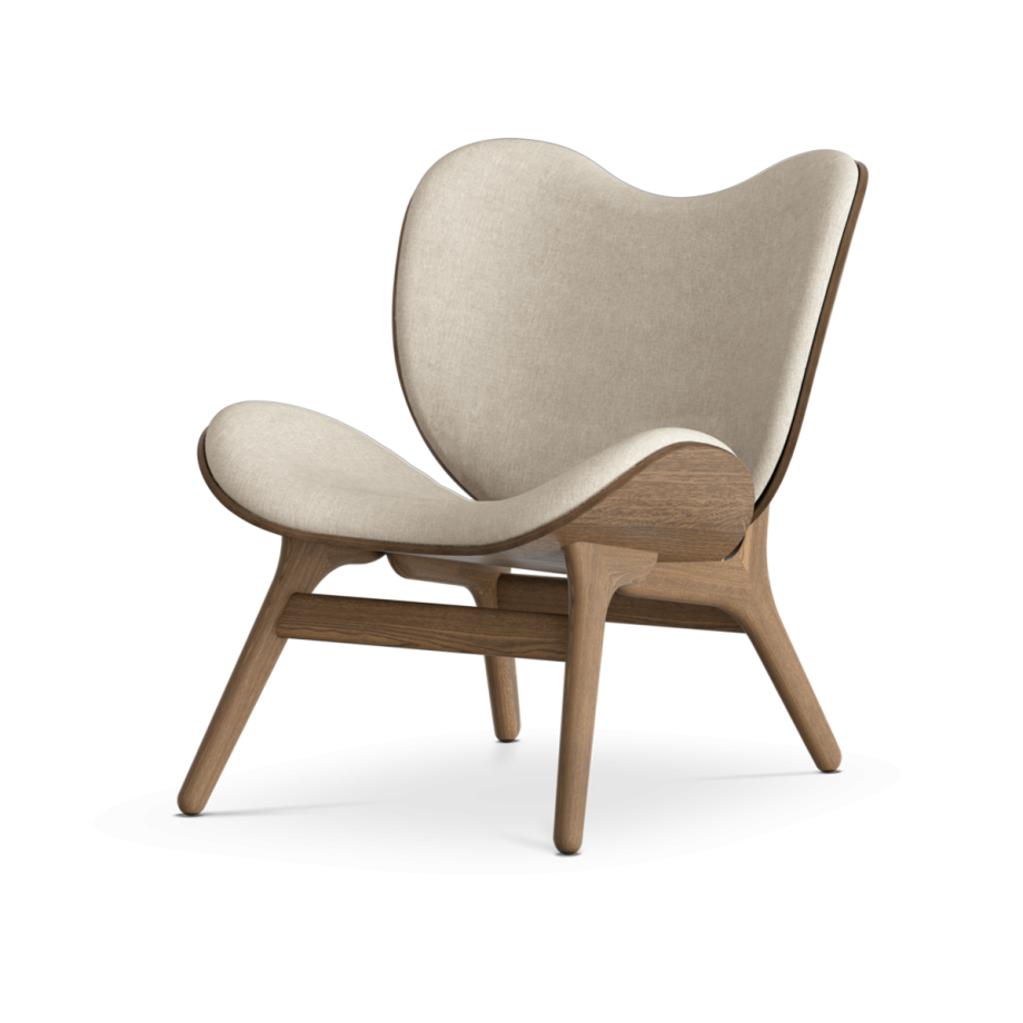 A Conversation Piece houten fauteuil donker eiken - White Sands afbeelding 