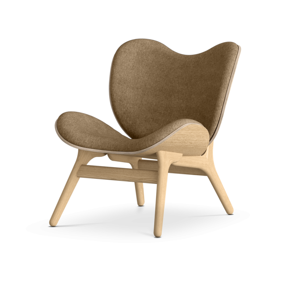 A Conversation Piece naturel houten fauteuil Sugar Brown afbeelding 