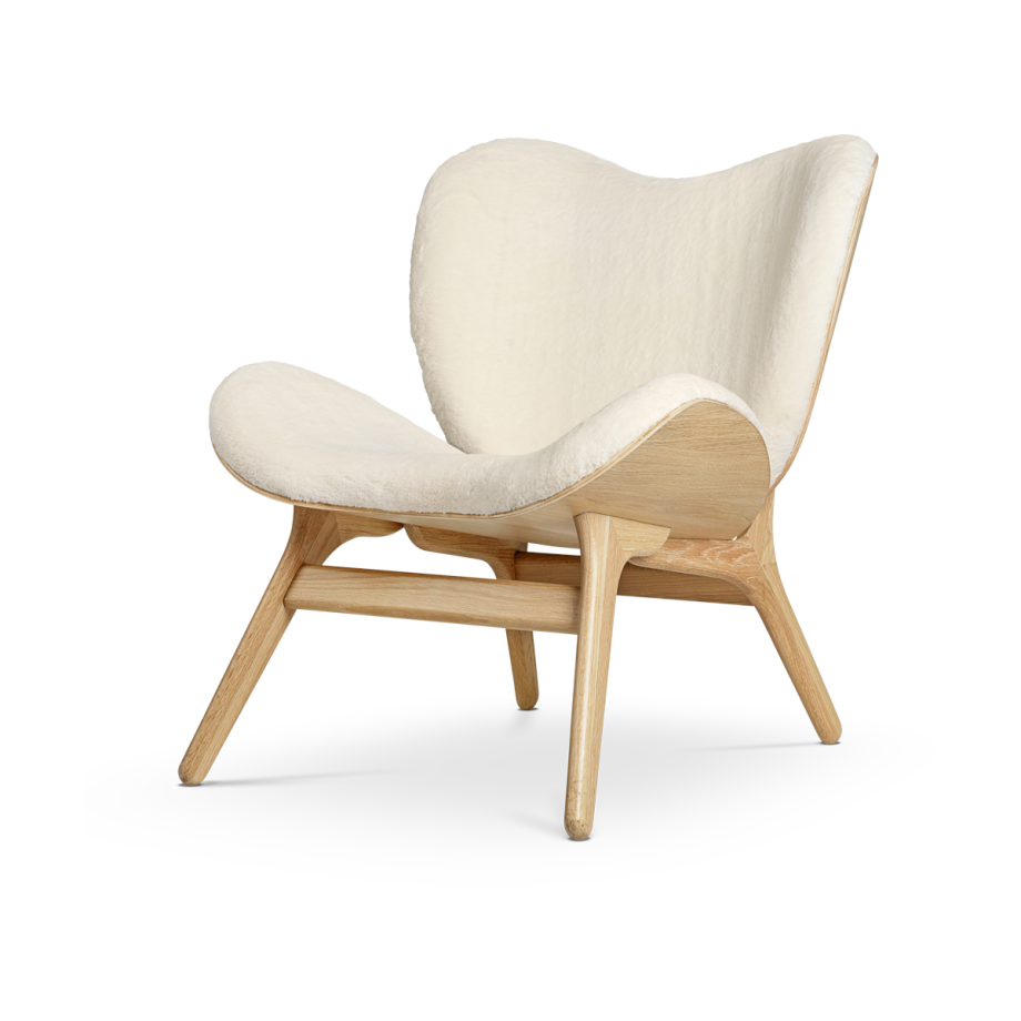 A Conversation Piece naturel houten fauteuil Teddy White A Conversation Piece naturel houten fauteuil Teddy White afbeelding 1