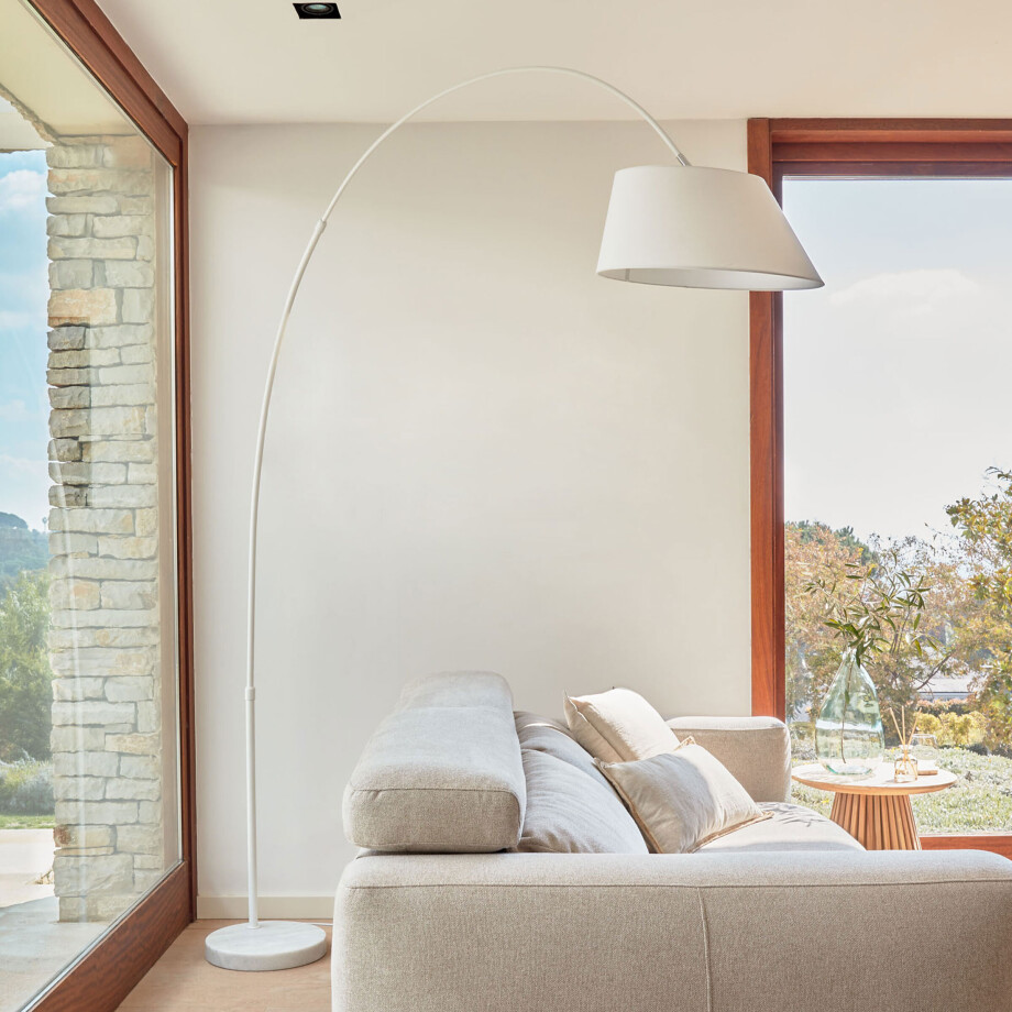 Kave Home Vloerlamp 'May', kleur wit Kave Home Vloerlamp 'May', kleur wit afbeelding 1