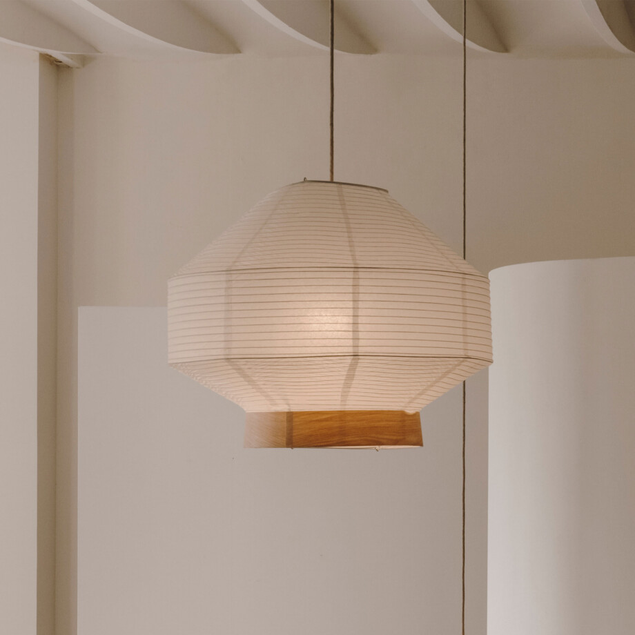 Kave Home Lampenkap 'Hila' Papier, Ø55cm Kave Home Lampenkap 'Hila' Papier, Ø55cm afbeelding 1