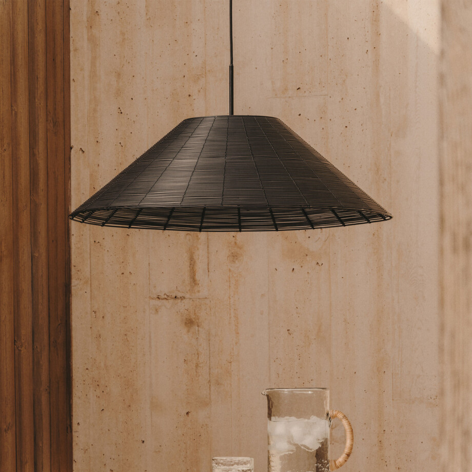 Kave Home Lampenkap 'Saranella' Rotan, 70cm Kave Home Lampenkap 'Saranella' Rotan, 70cm afbeelding 1