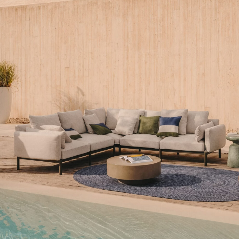 Kave Home 5-zits Hoekbank 'Sorells' kleur Beige afbeelding 1