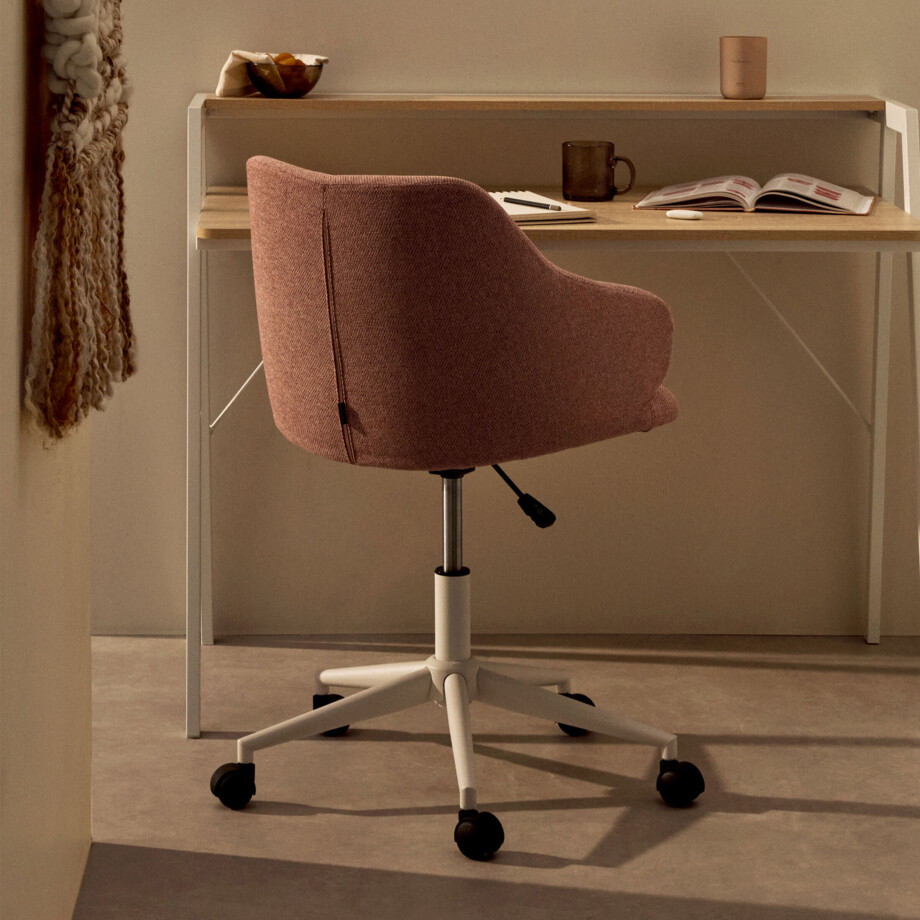 Kave Home Bureaustoel 'Einara' kleur Roze Kave Home Bureaustoel 'Einara' kleur Roze afbeelding 1