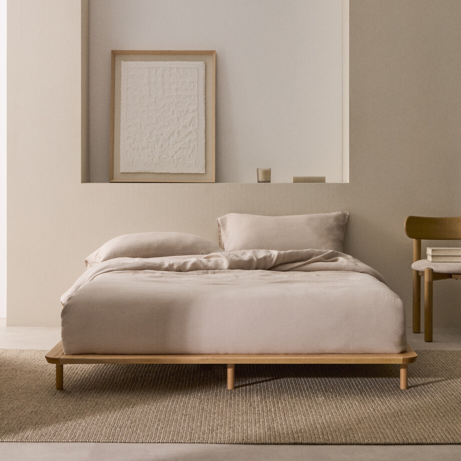 Kave Home Bed 'Anielle' Essen, 160 x 200cm afbeelding 1