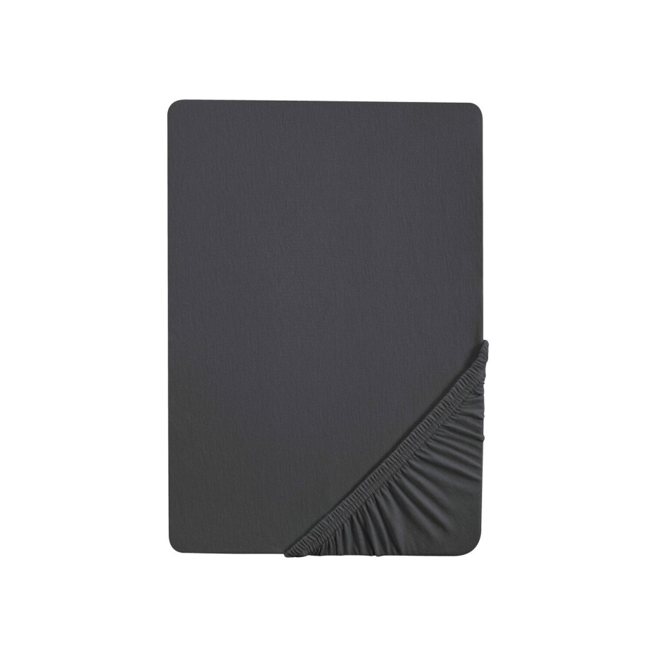 Biberna Jersey hoeslaken (Titanium, 90-100 x 200 cm) afbeelding 1