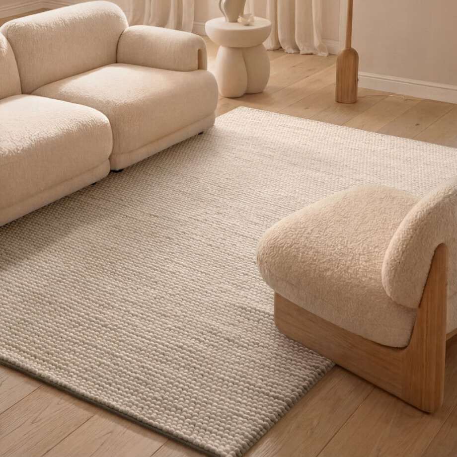 Vloerkleed Diana Rechthoekig - Natuurlijk Wit 300x200cm - Wol - Dekbed-Discounter.nl Vloerkleed Diana Rechthoekig - Natuurlijk Wit 300x200cm - Wol - Dekbed-Discounter.nl afbeelding