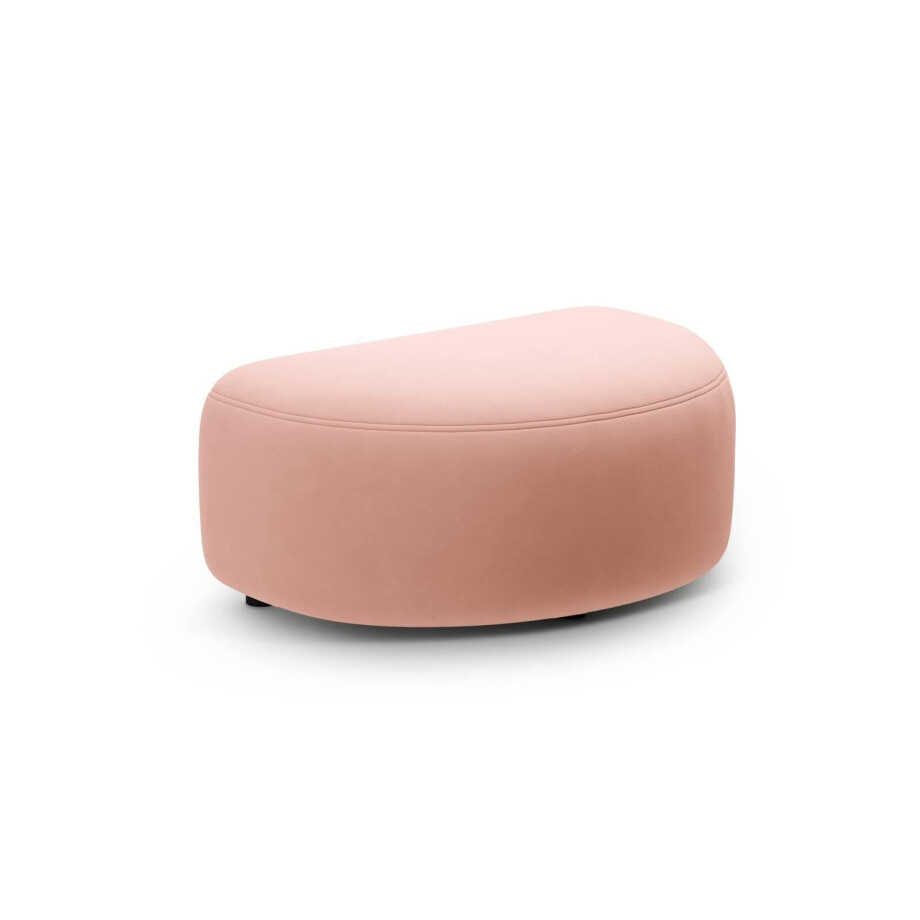 Hocker Kate halfrond velvet | Micadoni afbeelding 1