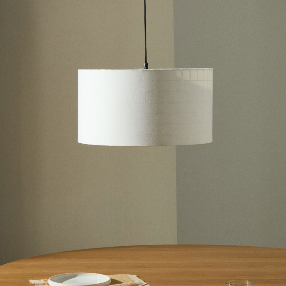 Kave Home Lampenkap 'Santana' Met Diffuser, ø50cm, kleur Wit Kave Home Lampenkap 'Santana' Met Diffuser, ø50cm, kleur Wit afbeelding 1