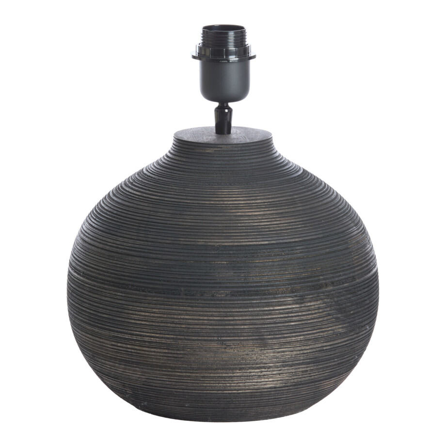 Light & Living Tafellamp 'Khomai' Mangohout, 32cm (excl. kap) afbeelding 